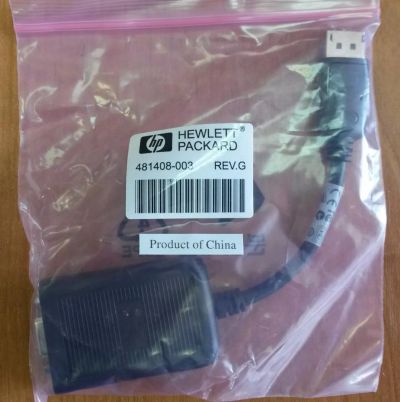 Лот: 4406801. Фото: 1. HP Displayport To VGA Adapter... Шлейфы, кабели, переходники
