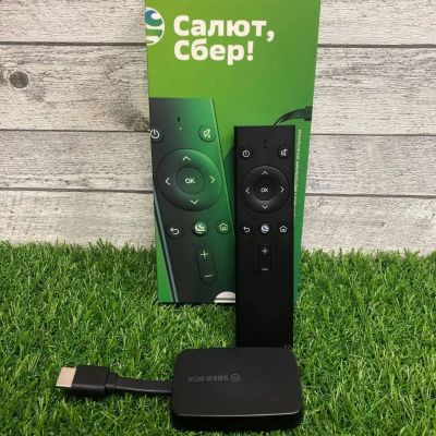 Лот: 17942400. Фото: 1. Smart-TV приставка Sber SberBox... Медиаплееры