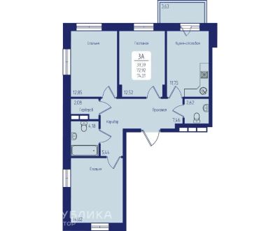 Лот: 25117926. Фото: 1. Продажа Квартира Красноярск, проспект... Квартиры, студии