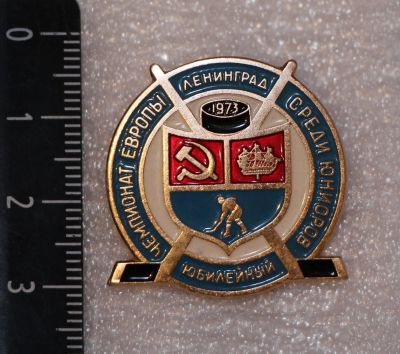 Лот: 11861421. Фото: 1. Нечастый значок: Хоккей. Юбилейный... Сувенирные