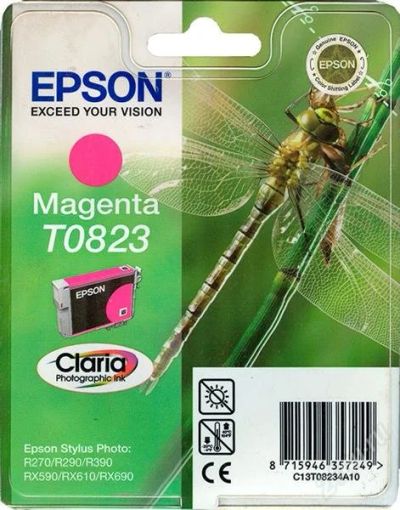 Лот: 2388901. Фото: 1. Картридж Epson T0823 Magenta... Картриджи, расходные материалы