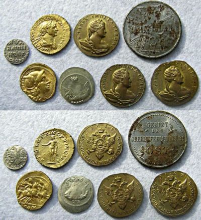 Лот: 9815280. Фото: 1. 8 копий редких монет одним лотом. Другое (монеты)