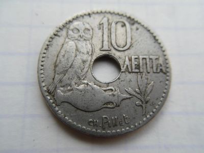 Лот: 9573698. Фото: 1. Греция 10 лепт 1912. Европа
