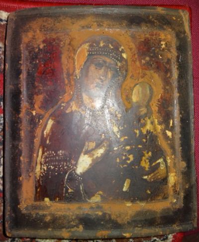Лот: 14114562. Фото: 1. икона Богородица,ковчег,древняя. Иконы