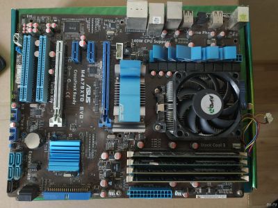 Лот: 16241133. Фото: 1. Материнская плата Asus M4A79XTD... Материнские платы