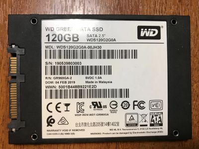 Лот: 18443622. Фото: 1. SSD WDS120G2G0A 18-Apr-2022. SSD-накопители