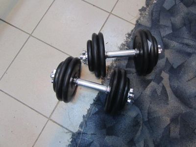 Лот: 5297617. Фото: 1. гантель 15 кг.(обрезиненная). Гантели