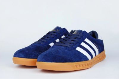 Лот: 16910901. Фото: 1. Кроссовки Adidas Hamburg Blue... Кеды, кроссовки, слипоны