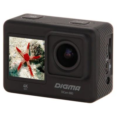 Лот: 24495920. Фото: 1. Экшн-камера Digma DiCam 880 Black. Экшн камеры