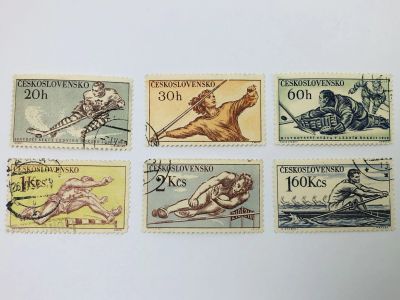Лот: 23593899. Фото: 1. Спорт. Хоккей с шайбой. Барьерный... Марки
