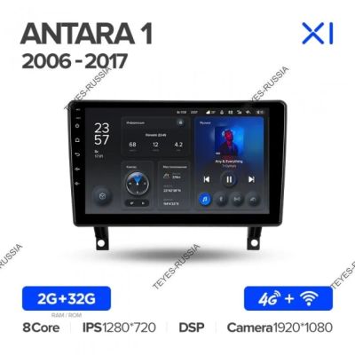 Лот: 20760106. Фото: 1. Магнитола Teyes X1 Opel Antara... Автомагнитолы