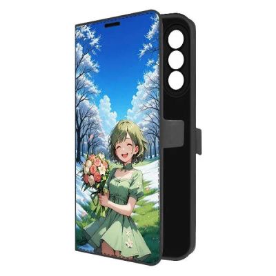 Лот: 25135195. Фото: 1. Чехол Krutoff Eco Book "Аниме... Чехлы, бамперы