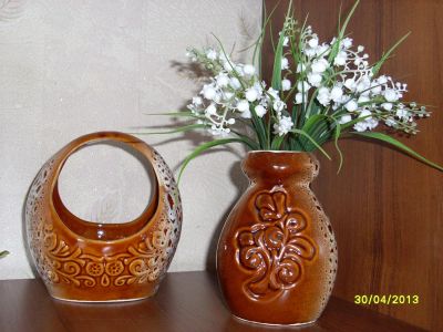 Лот: 3261304. Фото: 1. Керамика . Две вазы. Предметы интерьера и быта