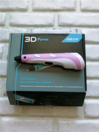 Лот: 11348789. Фото: 1. 3D-ручка DEXP RP100B розовая... Ручки, карандаши, маркеры