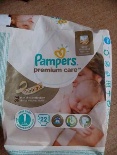 Лот: 9315979. Фото: 1. Pampers premium care 1 (2-5кг... Детская гигиена