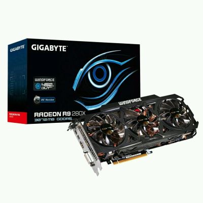 Лот: 10060760. Фото: 1. Gigabyte 280x. Видеокарты