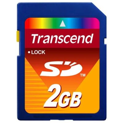 Лот: 4946676. Фото: 1. Карта памяти SD 2Gb Transcend. Карты памяти