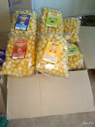 Лот: 13841315. Фото: 1. Кукурузные шарики с разными вкусами... Другое (продукты)