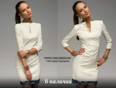 Лот: 7094484. Фото: 1. Платье с гипюром. Платья