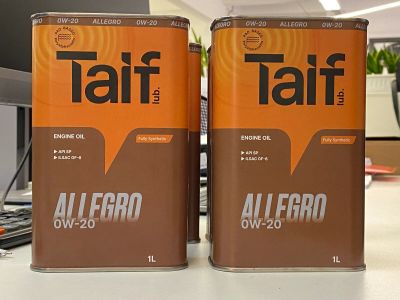 Лот: 25634218. Фото: 1. Масло моторное TAIF Allegro 0W-20... Масла, жидкости