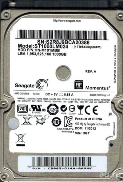 Лот: 8471491. Фото: 1. Жесткий диск для ноутбука Samsung... Жёсткие диски (HDD)