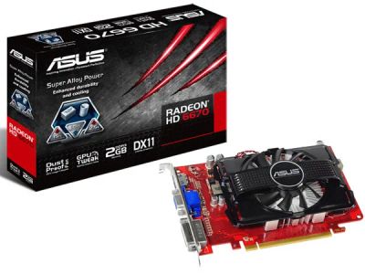 Лот: 4378138. Фото: 1. Видеокарта ASUS Radeon HD 6670... Видеокарты