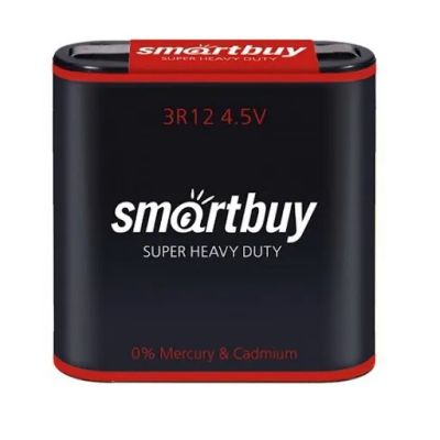 Лот: 21515067. Фото: 1. Батарейка 3R12 Smartbuy (соль). Батарейки, аккумуляторы, элементы питания
