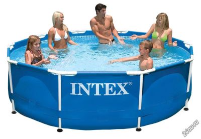 Лот: 5583690. Фото: 1. Бассейн каркасный intex 3,66 на... Бассейны, аксессуары и комплектующие