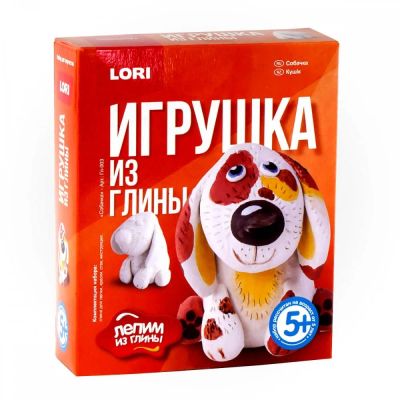 Лот: 16154285. Фото: 1. Игрушка из глины "Собачка". Арт... Развивающие