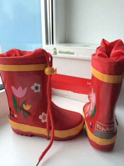 Лот: 6176355. Фото: 1. Резиновые сапожки Playshoes. Сапоги