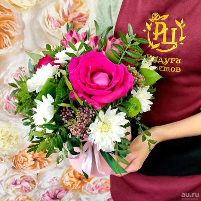 Лот: 13780449. Фото: 1. Лот № 529 Композиция в коробочке... Свежие цветы