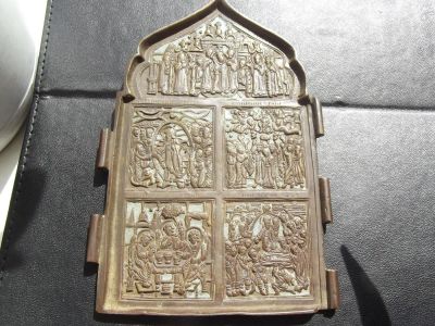 Лот: 4310235. Фото: 1. икона праздники 17-18 век. Ювелирные изделия