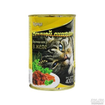 Лот: 10399561. Фото: 1. Корм Ночной Охотник Для Кошек... Корма