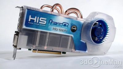 Лот: 5192654. Фото: 1. HIS Radeon HD6970 IceQ Turbo 900Mhz... Видеокарты
