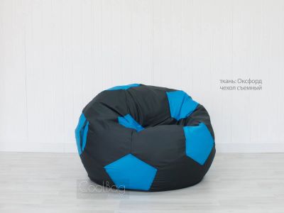 Лот: 15999967. Фото: 1. Кресло мяч графитово-голубой... Кресла-мешки