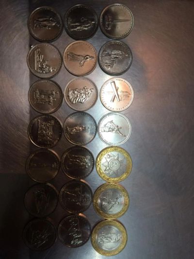 Лот: 6264460. Фото: 1. Вся коллекция 5ти рублёвых монет... Наборы монет