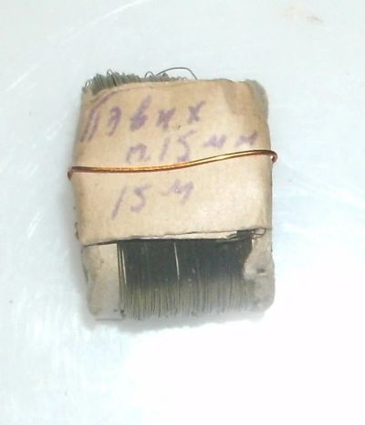 Лот: 18618842. Фото: 1. Нихромовый обмоточный провод с... Провода, кабели