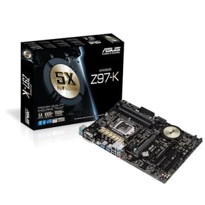 Лот: 4653941. Фото: 1. Мат.плата S1150 Z97 Asus Z97-K... Материнские платы