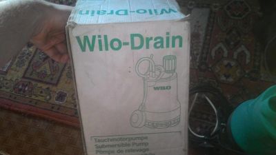 Лот: 6400548. Фото: 1. Насос водный wilo-Drain. Насосы садовые, мотопомпы