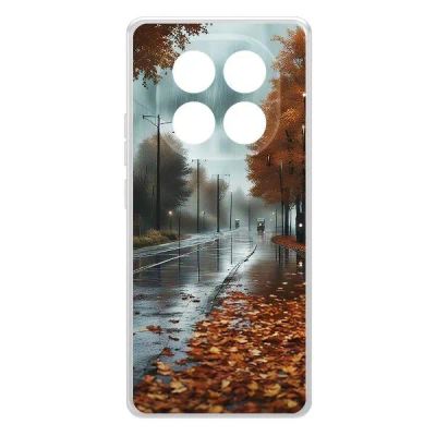 Лот: 25086184. Фото: 1. Чехол Krutoff Clear Case "Осенний... Чехлы, бамперы