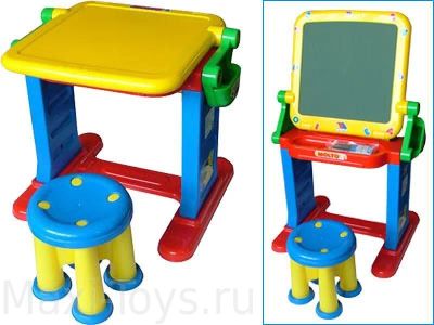 Лот: 6052621. Фото: 1. детский стол-мольберт б/у. Другое (дети растут)