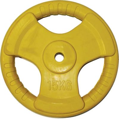 Лот: 22371643. Фото: 1. Диск обрезиненный цветной 3 Handle... Штанги, блины