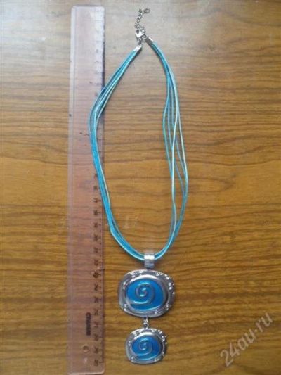 Лот: 2545680. Фото: 1. колье голубое. Колье