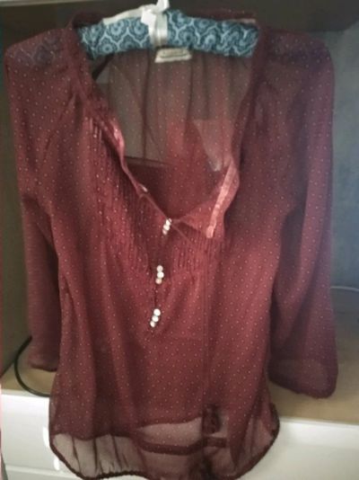 Лот: 14625470. Фото: 1. Прозрачная кофточка Pull&Bear. Блузы, рубашки, водолазки