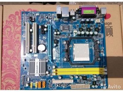 Лот: 9645966. Фото: 1. Материнская плата gigabyte ga-m61pme-s2. Материнские платы
