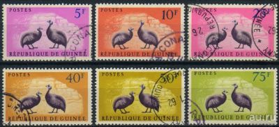 Лот: 17839523. Фото: 1. 1961. Гвинея. Птицы - Гвинейские... Марки
