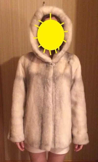 Лот: 9946555. Фото: 1. Шуба норка белая 42-48. Верхняя одежда