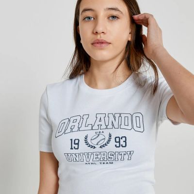 Лот: 24211043. Фото: 1. Комплект из двух футболок укороченных... Футболки, поло, топы, лонгсливы