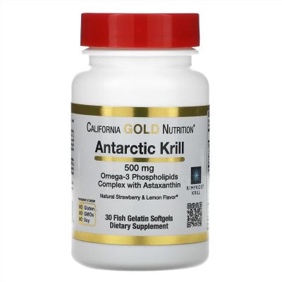 Лот: 17375097. Фото: 1. California Gold Nutrition, Antarctic... Спортивное питание, витамины