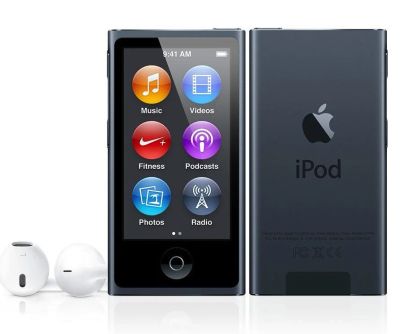 Лот: 9208535. Фото: 1. ipod nano 7 silver. Плееры